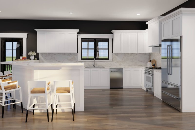 House Design - Interior - Kitchen 1 for Cabin House Plan #923-415 - 4 bed, 3.5 bath