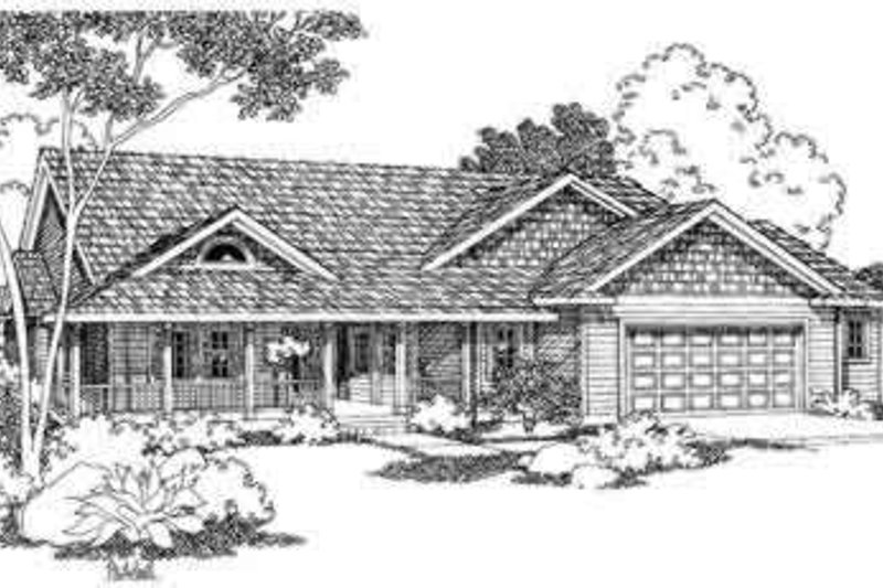 House Design - Country Exterior - Front Elevation Plan #124-374
