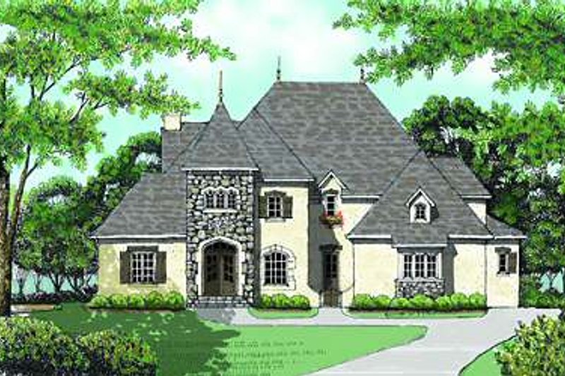 Home Plan - European Exterior - Front Elevation Plan #413-148