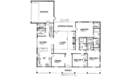 European Style House Plan - 3 Beds 2.5 Baths 2438 Sq/Ft Plan #15-130 