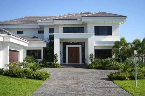 Front View - 5500 square foot Modern Home