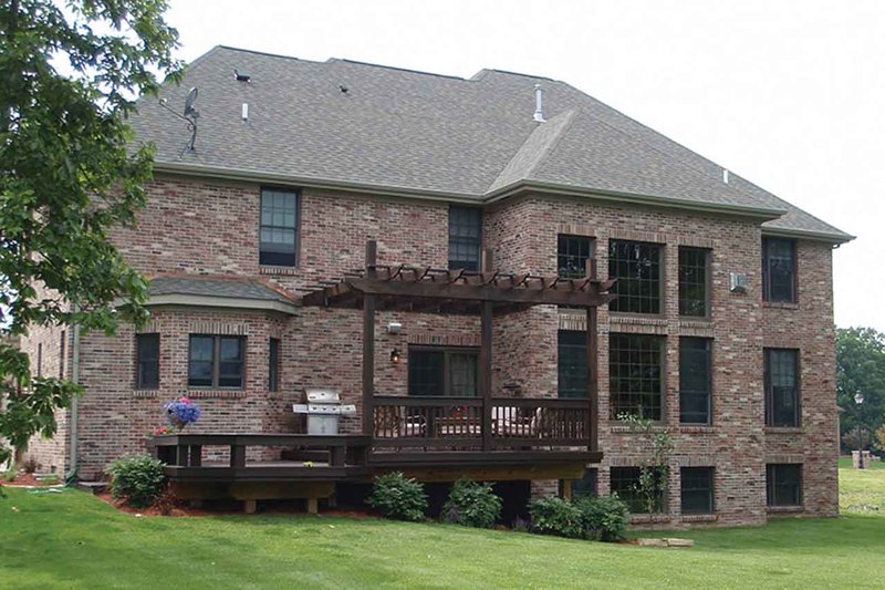Architectural House Design - Exterior - Rear Elevation for European House Plan #927-24 - 5 bed, 4.5 bath