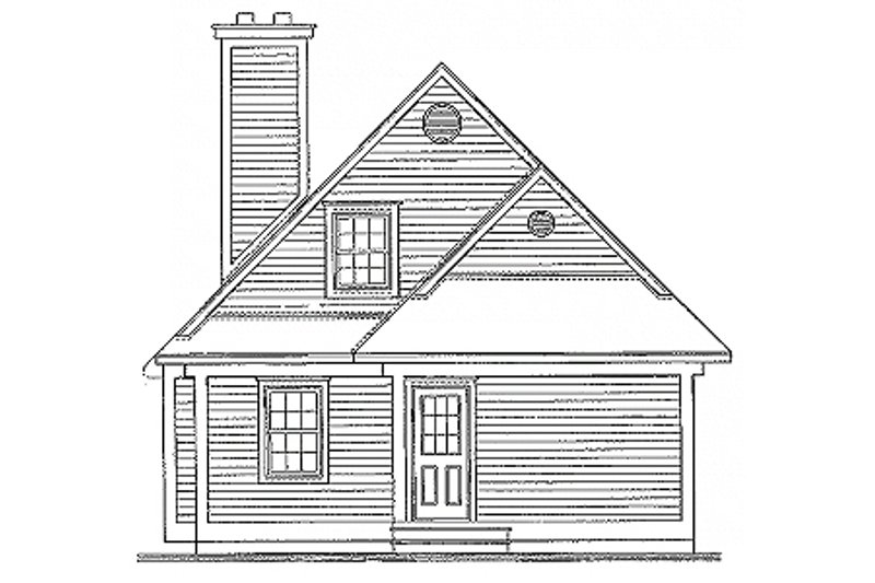 House Plan Design - Exterior - Rear Elevation for Traditional House Plan #23-2063 - 3 bed, 2 bath