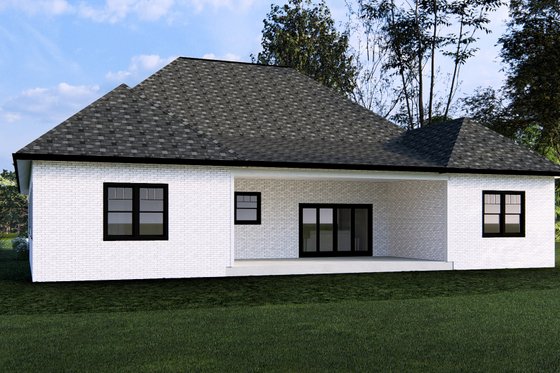 Exterior - Rear Elevation for Farmhouse House Plan #1109-3 - 5 bed, 3.5 bath