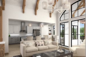 Interior - Family Room for Farmhouse House Plan #54-543 - 3 bed, 3.5 bath