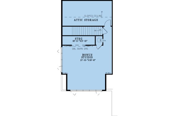 Floor Plan - Upper Floor for Farmhouse House Plan #923-371 - 4 bed, 2.5 bath