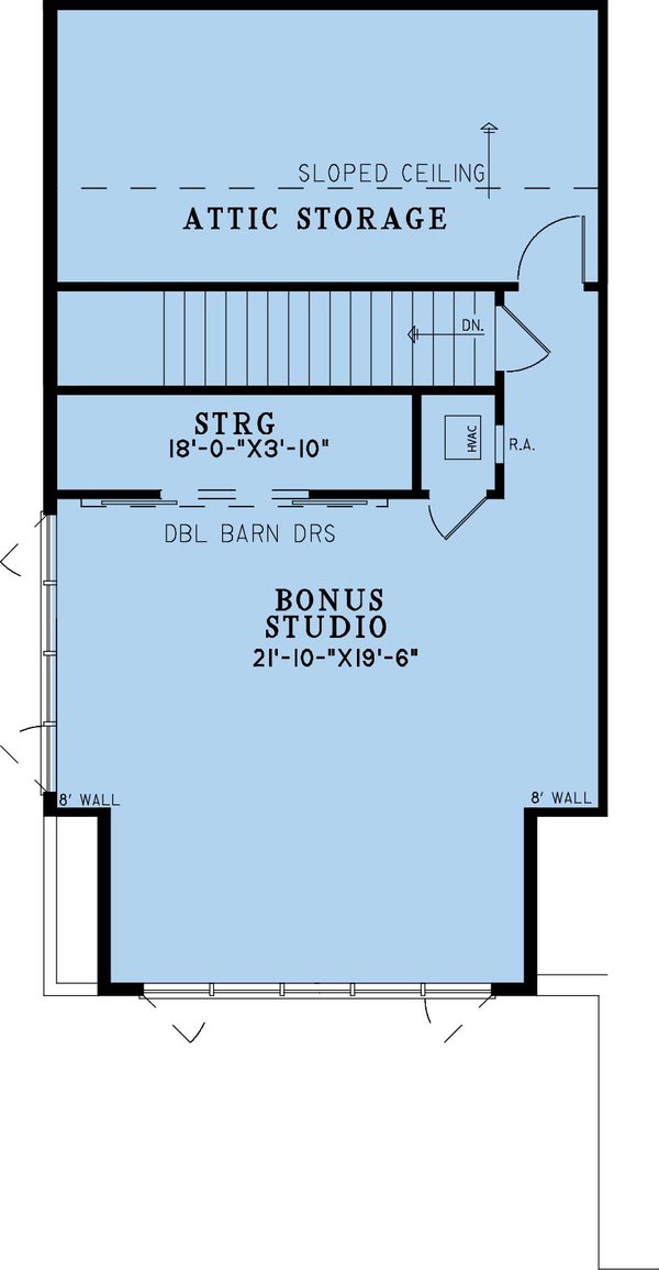 Farmhouse Floor Plan - Upper Floor Plan #923-371