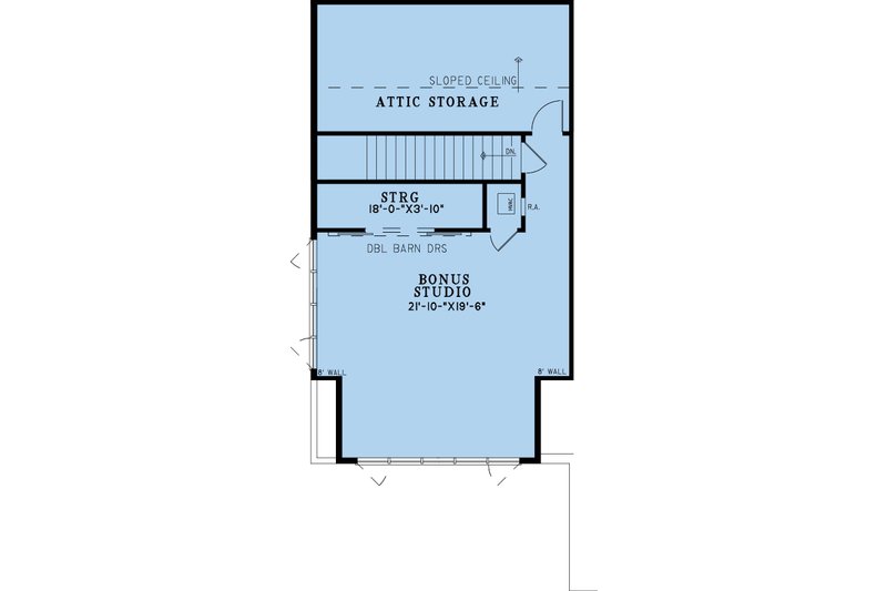 Dream House Plan - Floor Plan - Upper Floor for Farmhouse House Plan #923-371 - 4 bed, 2.5 bath