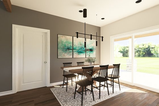 Interior - Dining Room for Barndominium House Plan #1064-261 - 3 bed, 2 bath
