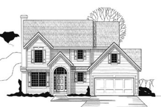 Exterior - Front Elevation for Traditional House Plan #67-138 - 3 bed, 3 bath