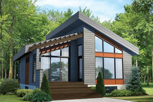 House Plan Design - Contemporary Exterior - Front Elevation Plan #25-4578