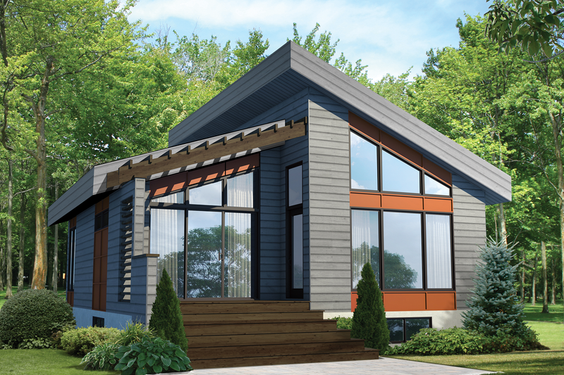 Plan 25-4578 — Contemporary, 815 sq ft (Houseplans.com)