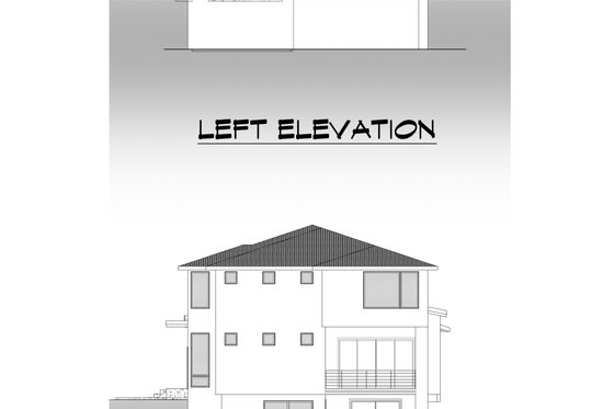 Exterior - Other Elevation 3 for Contemporary House Plan #1066-197 - 5 bed, 5 bath