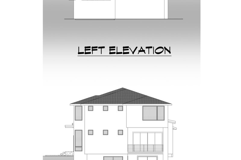 Dream House Plan - Exterior - Other Elevation 3 for Contemporary House Plan #1066-197 - 5 bed, 5 bath