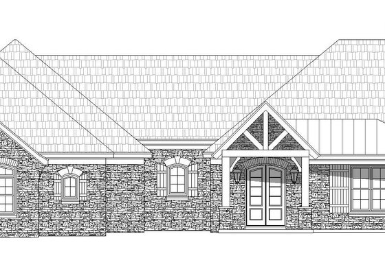 Exterior - Front Elevation 3 for Country House Plan #932-79 - 3 bed, 2.5 bath