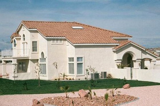 Exterior - Rear Elevation for Mediterranean House Plan #1-750 - 5 bed, 3 bath