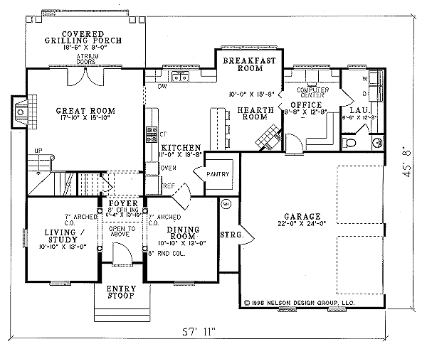 House Plan Design - European Floor Plan - Main Floor Plan #17-276