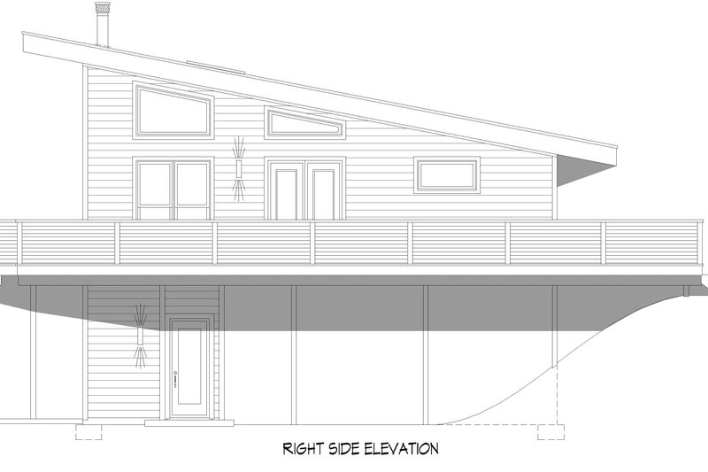 House Plan Design - Exterior - Other Elevation 1 for Contemporary House Plan #932-1041 - 1 bed, 1 bath