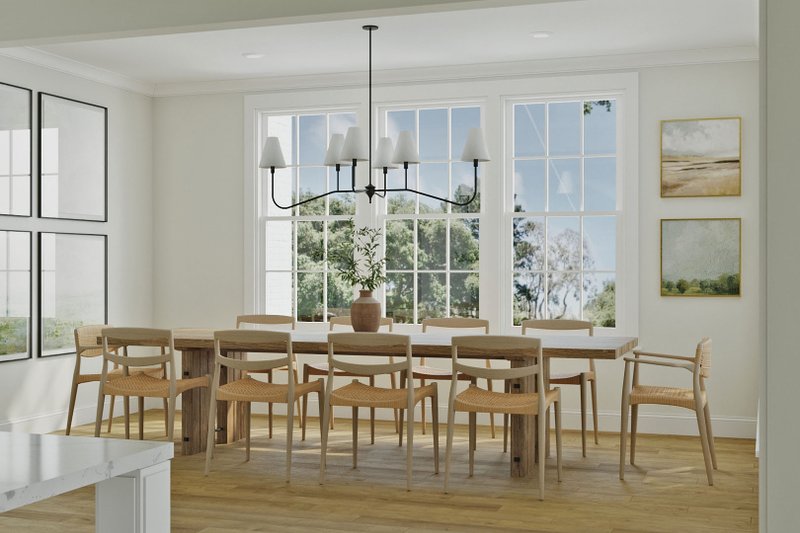 House Design - Interior - Dining Room 1 for European House Plan #461-110 - 5 bed, 4 bath