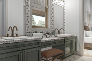 Interior - Master Bathroom 1 for Barndominium House Plan #455-244 - 3 bed, 2 bath