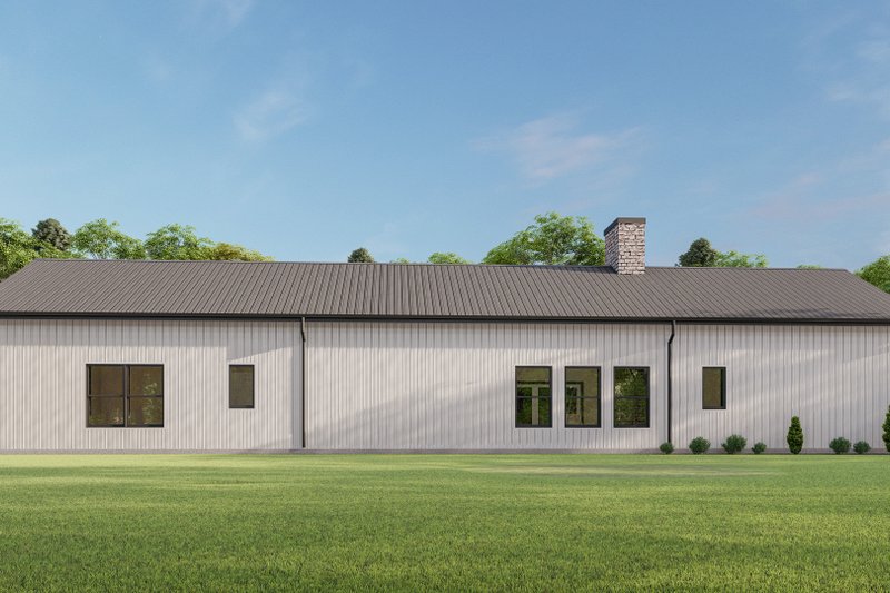 Dream House Plan - Exterior - Rear Elevation for Barndominium House Plan #1092-42 - 4 bed, 2.5 bath