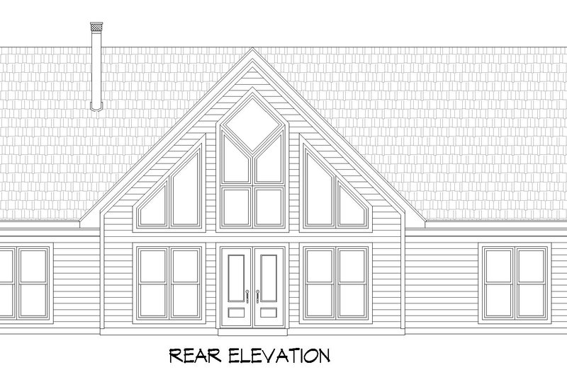 Home Plan - Exterior - Rear Elevation for Country House Plan #932-851 - 2 bed, 2 bath
