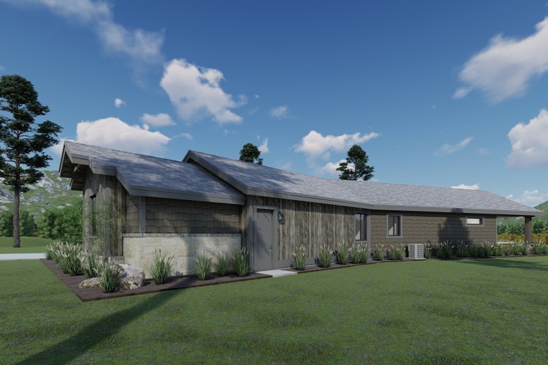 House Design - Exterior - Other Elevation for Ranch House Plan #1069-34 - 3 bed, 2.5 bath
