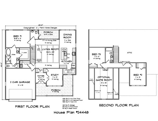 Home Plan - Farmhouse Floor Plan - Main Floor Plan #513-2241
