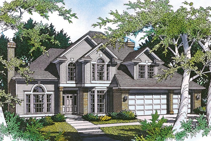 Home Plan - Traditional Exterior - Front Elevation Plan #48-227