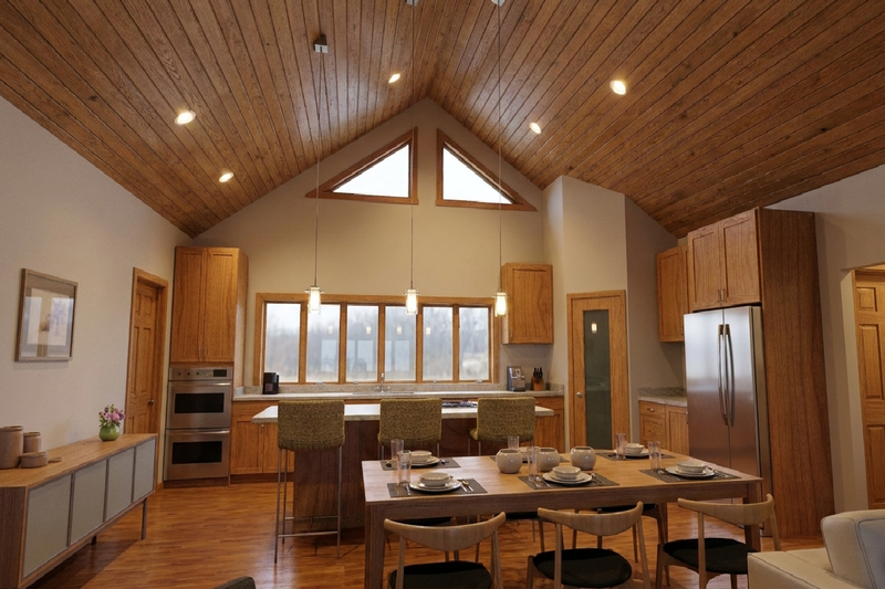 House Blueprint - Interior - Kitchen for Farmhouse House Plan #126-255 - 3 bed, 2.5 bath