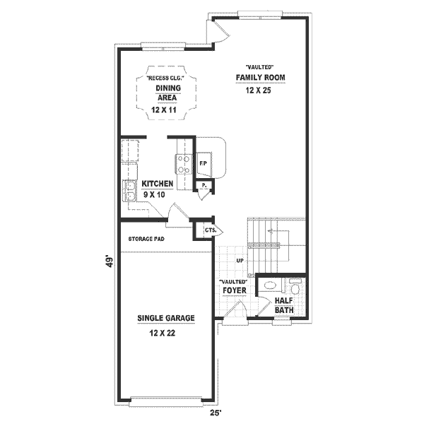 Southern Style House Plan - 2 Beds 2.5 Baths 1498 Sq/Ft Plan #81-153 ...