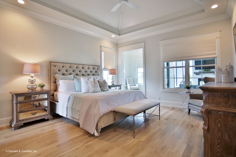 Architectural House Design - Interior - Master Bedroom for European House Plan #929-1009 - 5 bed, 4 bath