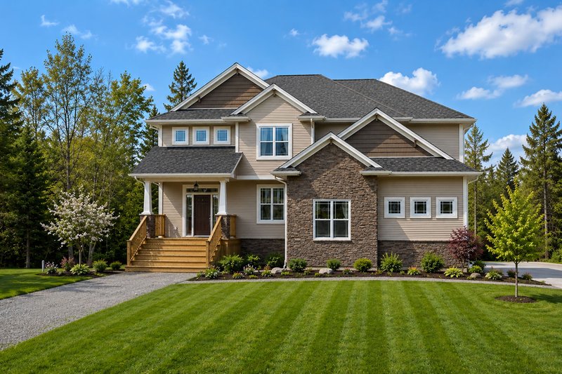 Home Plan - Exterior - Front Elevation 2 for Bungalow House Plan #20-2094 - 4 bed, 2.5 bath