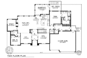 European Style House Plan - 5 Beds 4.5 Baths 4555 Sq/Ft Plan #70-791 