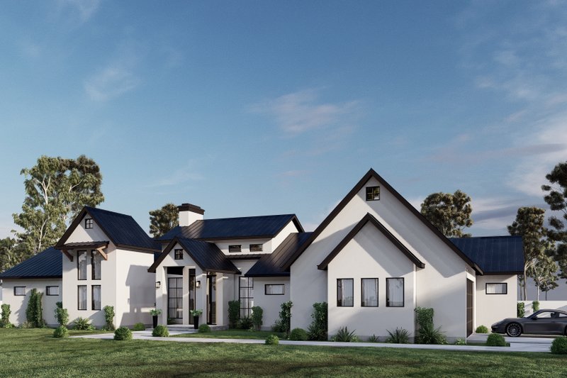 Home Plan - Exterior - Front Elevation 3 for Contemporary House Plan #1110-18 - 4 bed, 3.5 bath