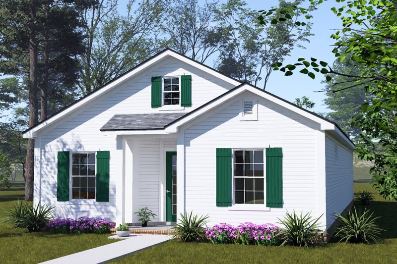Architectural House Design - Exterior - Other Elevation 1 for Cottage House Plan #513-2465 - 4 bed, 3 bath