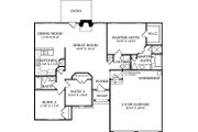 European Style House Plan - 3 Beds 2 Baths 1400 Sq/Ft Plan #453-28 