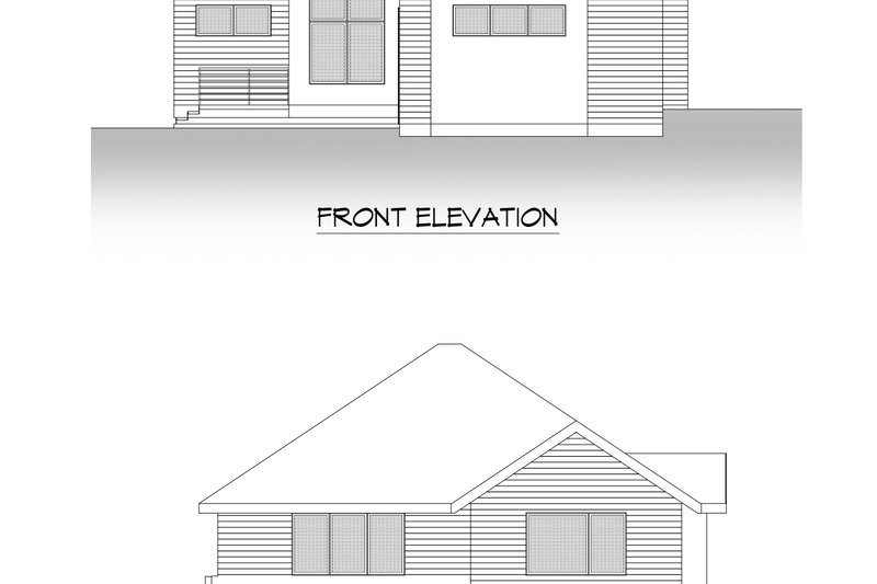 Home Plan - Exterior - Other Elevation 4 for Modern House Plan #1066-203 - 4 bed, 3.5 bath