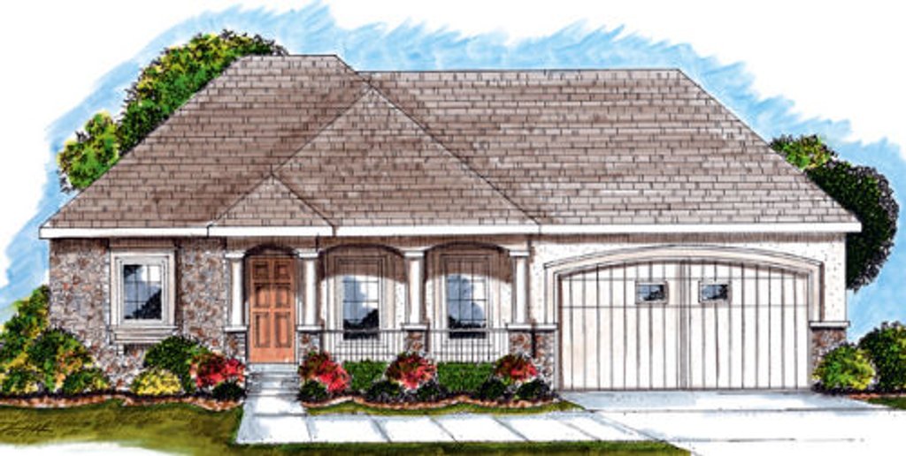 Traditional Style House Plan - 2 Beds 2 Baths 1696 Sq/Ft Plan #312-667