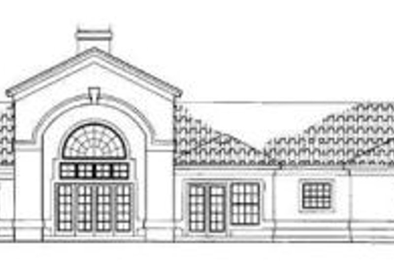 Dream House Plan - Exterior - Rear Elevation for Mediterranean House Plan #72-143 - 4 bed, 2.5 bath