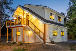 Exterior - Rear Elevation for Farmhouse House Plan #1099-2 - 1 bed, 1 bath