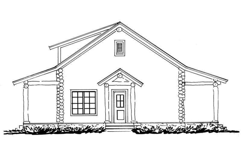 Dream House Plan - Left Side Elevation
