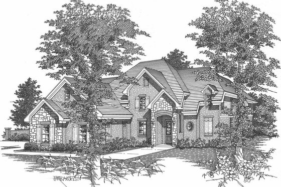 Exterior - Other Elevation House Plan #329-376 - 4 bed, 2.5 bath