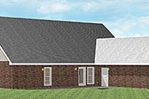 Exterior - Rear Elevation for Southern House Plan #44-107 - 4 bed, 3 bath