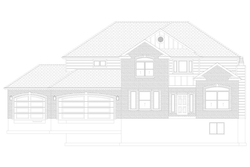 Architectural House Design - Exterior - Front Elevation 5 for Traditional House Plan #1060-444 - 4 bed, 3.5 bath