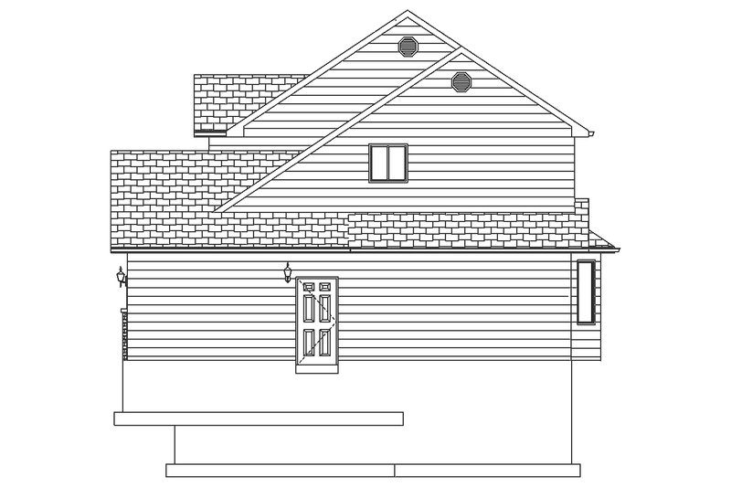 House Blueprint - Right Side Elevation