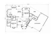 Modern Style House Plan - 4 Beds 3 Baths 3510 Sq/Ft Plan #67-301 