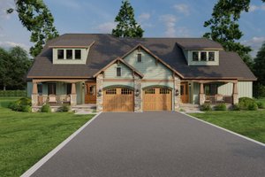 Dream House Plan - Exterior - Front Elevation for Craftsman House Plan #17-2911 - 3 bed, 3.5 bath