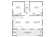 Modern Style House Plan - 2 Beds 1 Baths 825 Sq/Ft Plan #1060-338 