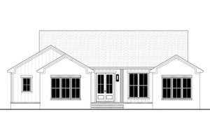 Exterior - Front Elevation 4 for Farmhouse House Plan #430-387 - 3 bed, 2.5 bath